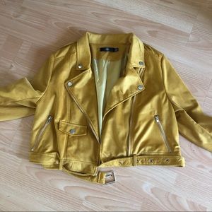 Mustard yellow blazer jacket